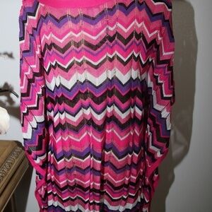 CACHE' Knit pink and black